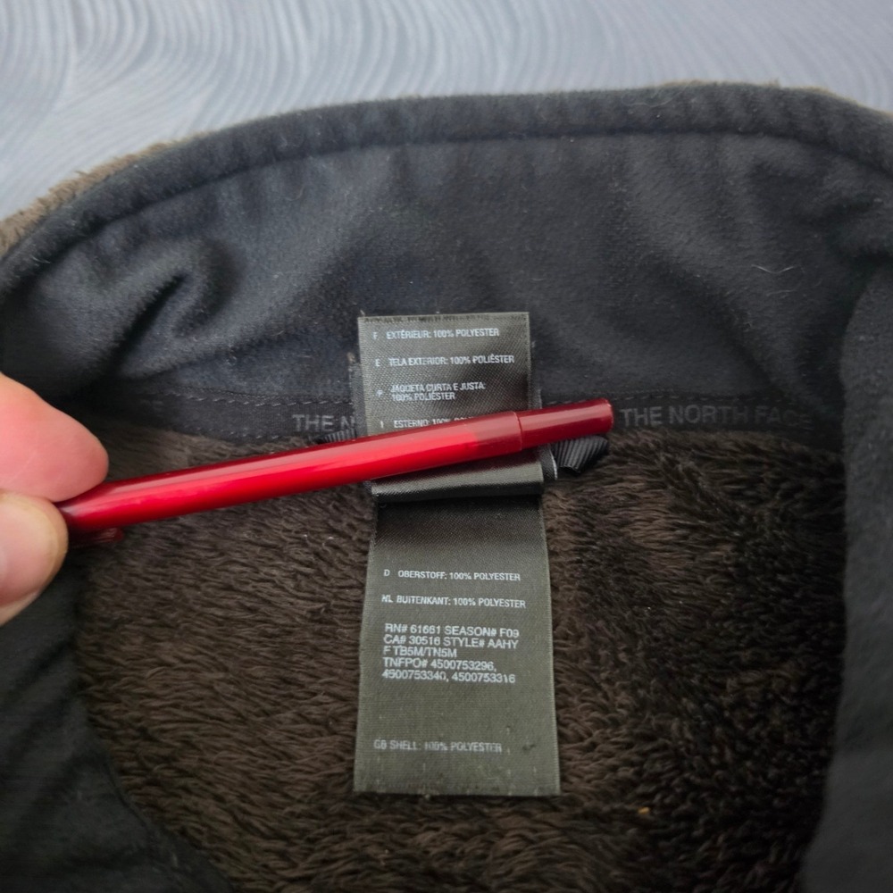The North Face Osito Fleece Jacket Women Medium Brown Excellent Full Zip Soft - Picture 11 of 11